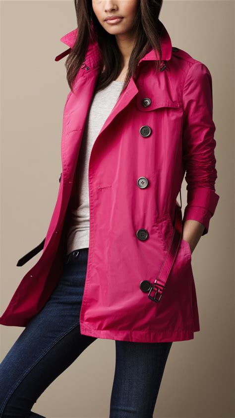 burberry brit pink trench coat|authentic vintage burberry trench coat.